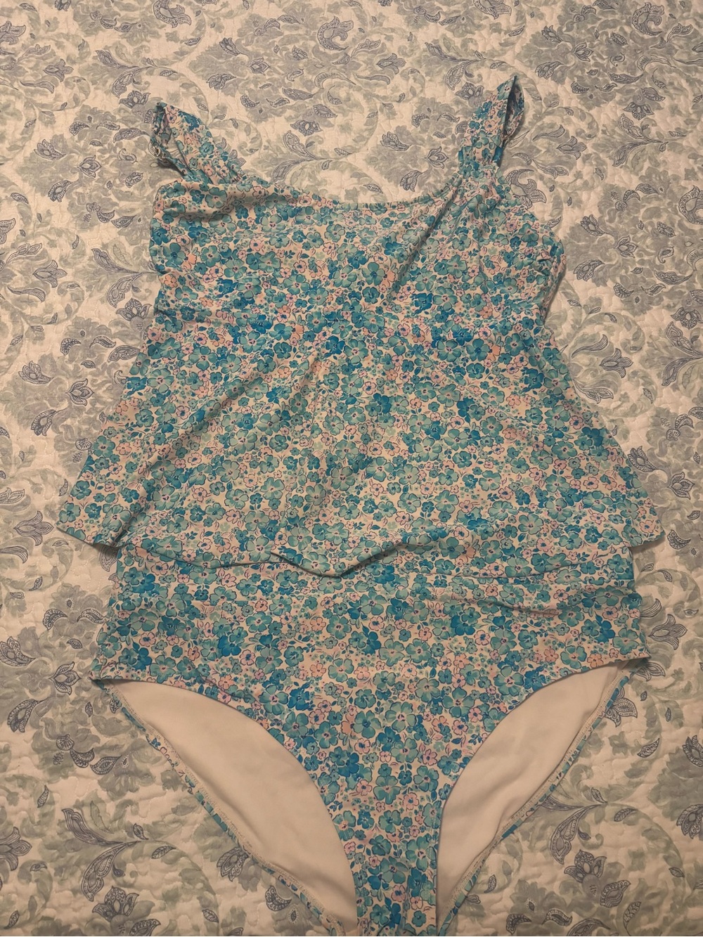 Time and Tru plus Size Floral Tankini Swimsuit